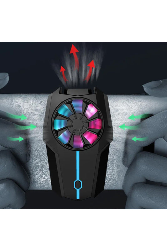 3 Kademeli Şarjlı Gaming Telefon Hava Soğutma Fanı Metal Soğutucu İos Android Pubg Uyumlu 800 mAh - Görsel 2
