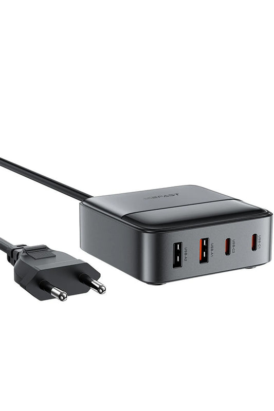 45W Süper Hızlı - 65W Turbo Hızlı Şarj Cihazı 4in1 Gan Teknolojisi 2 USB+2 Type-C Pd 3.0 LCD Ekranlı - Görsel 4