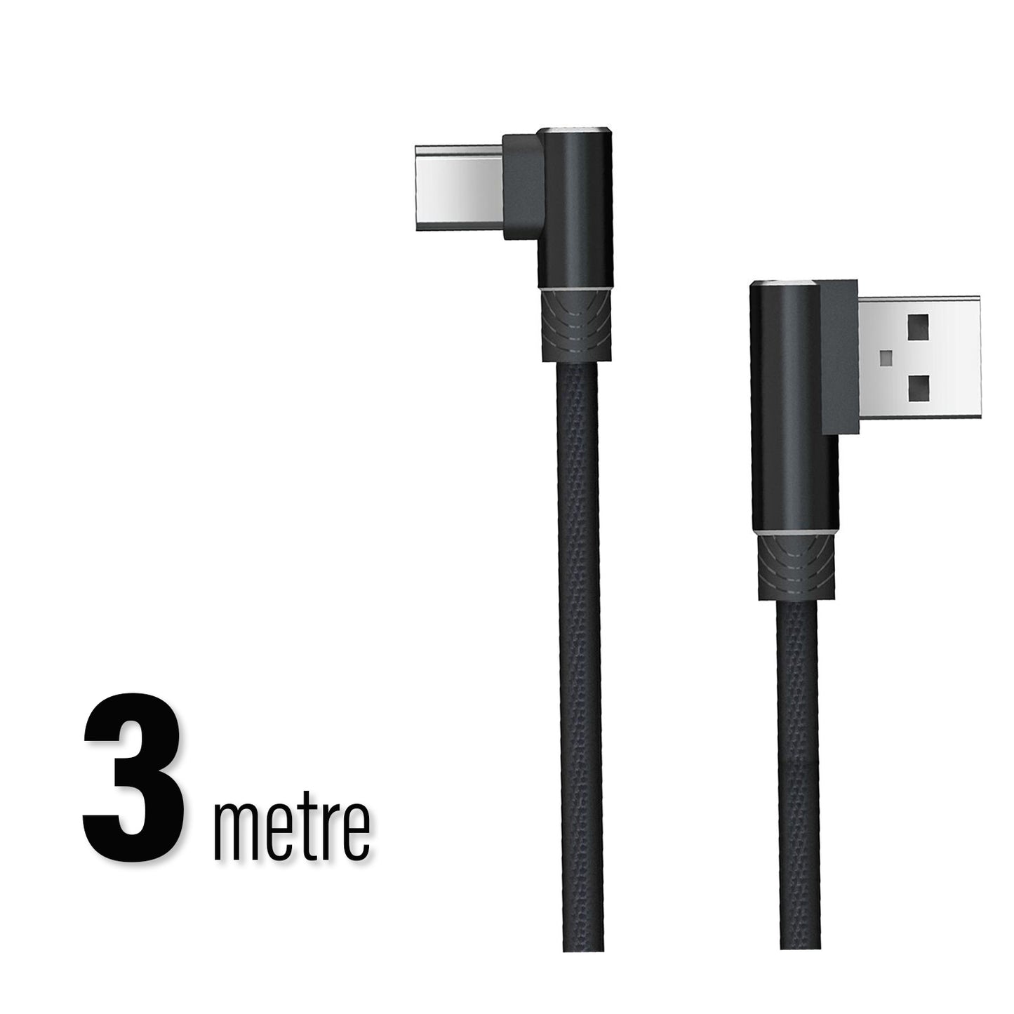 3 Metre USB TYPE C Şarj Kablosu 3A Hızlı Şarj SUNİX SC24