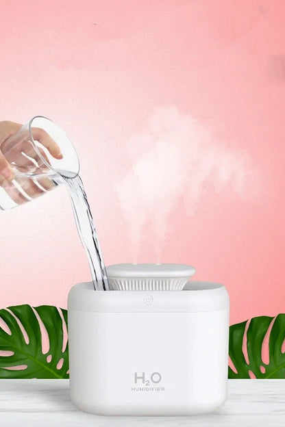 3.3 Litre Hava Nemlendirici Ultrasonik Aroma Buhar Makinesi Çift Sprey Aroma Difüzörü LED Işıklı