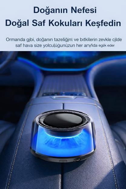 Otomatik Araç İçi Koku Makinesi Difüzörü Hava Nemlendirici Araç Parfümü Buharlı Şarjlı 800mah