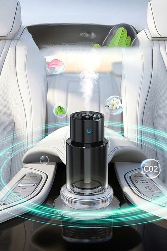 Araç Ev Ofis Otomatik Aroma Buharlı Sprey Cihazı Koku Difüzörü Şarjlı 800mAh Buharlı Koku Makinesi