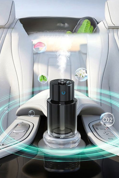 Araç Ev Ofis Otomatik Aroma Buharlı Sprey Cihazı Koku Difüzörü Şarjlı 800mAh Buharlı Koku Makinesi