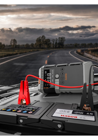 Auhma A7711 Jump Starter / Akü Takviye Cihazı | 4'ü 1 Arada Powerbank, Hava Kompresörü
