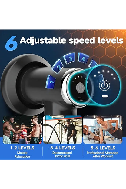 6 Kademeli Masaj Aleti 5 Başlıklı Bölgesel Vücut Şekillendirme Selülit Yağ Yakma Aleti