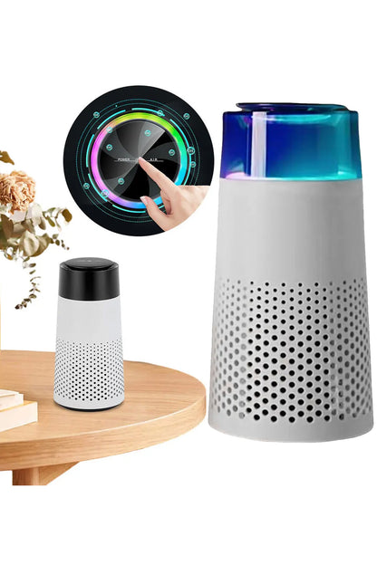 Araç ve Ev HEPA Filtreli Mini Hava Temizleme Cihazı Koku Temizleyici Hava Filtresi