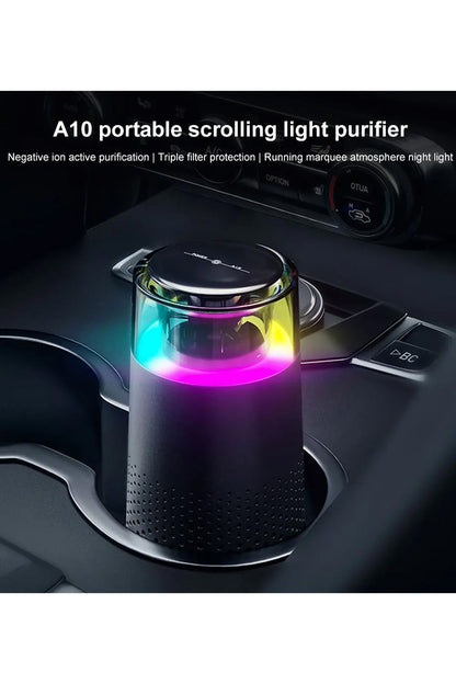 Araç ve Ev HEPA Filtreli Mini Hava Temizleme Cihazı Koku Temizleyici Hava Filtresi