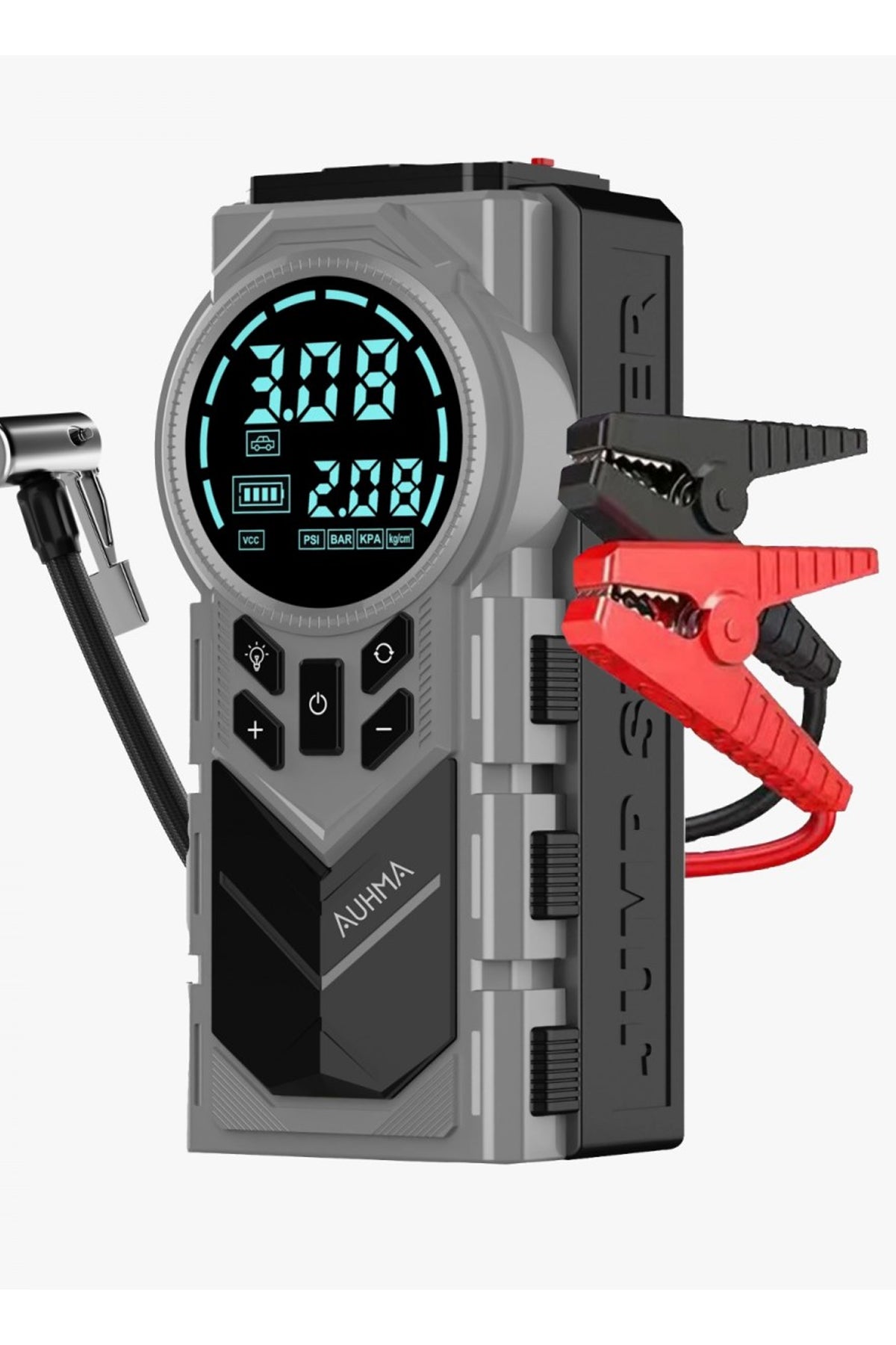 Akü Takviye Powerbak Marş Basma Cihazı 150 Psi Kompresör Pomba 8000mAh - 1000A Jump Starter