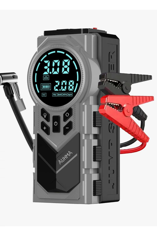Akü Takviye Powerbak Marş Basma Cihazı 150 Psi Kompresör Pomba 8000mAh - 1000A Jump Starter