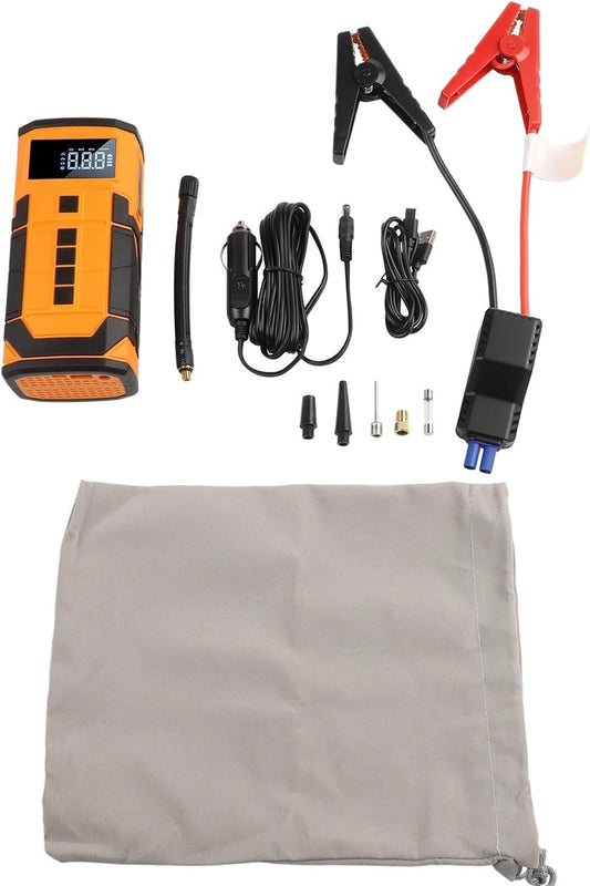 Akü Takviye Cihazı Hava Kompresörü Lastik Şişirme 150PSI 800A Güç 8000mAh Powerbank