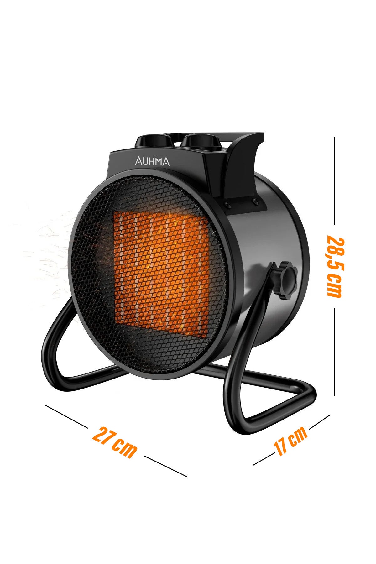 3000W Elektrikli Isıtıcı Fan - 3 Kademeli - 3 Saniyede Hızlı Isınmalı Üflemeli Fan - 45°C Isıtma