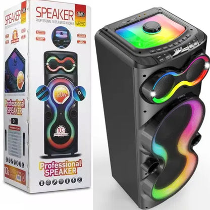 Büyük Boy Kablosuz Speaker Hoparlör 2 Mikrofonlu Subzero WR150