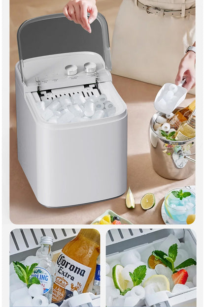 Mini Taşınabilir Otomatik Buz Makinasi Hızlı Ev Tipi Portatif Buz Makinesi
