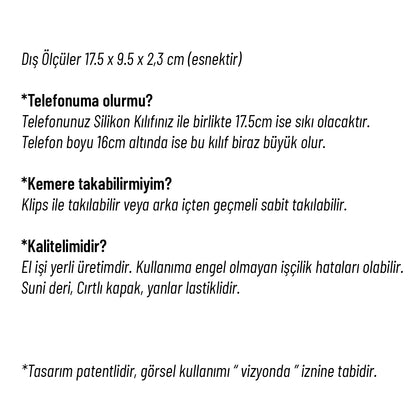 Bel Kemer Telefon Kılıfı Cırtlı