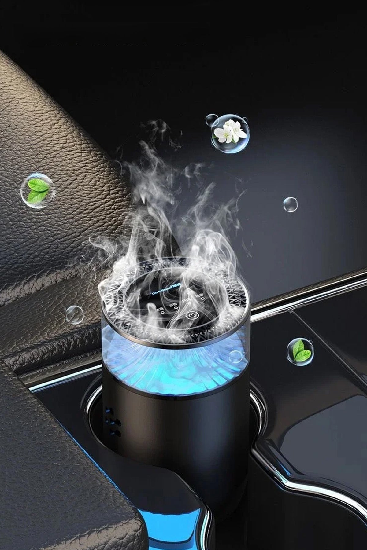 Araç Ev Ofis Otomatik Aroma Buharlı Sprey Cihazı Koku Difüzörü Şarjlı 800mAh Buharlı Koku Makinesi