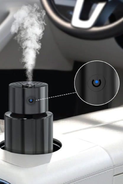 Şarjlı Otomatik Araç ve Ofis İçi Buharlı Nemlendirici Koku Difüzörü Yıldız Efektli Atomizasyonlu