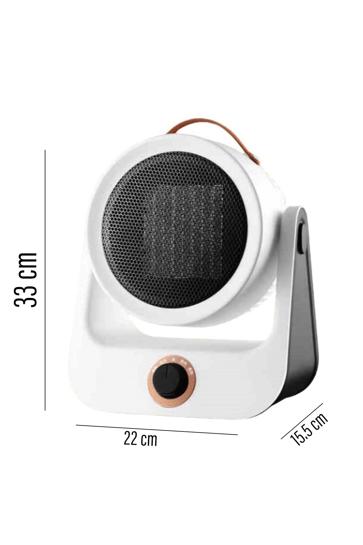 Masaüstü 1500W Fanlı Isıtıcı 90° Ayarlanabilir Başlıklı Kademeli Ev Tipi Elektrikli Isıtıcı Fan