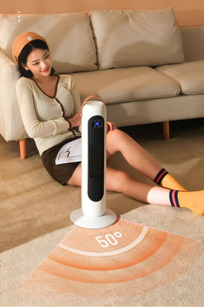 SUBZERO 2000W Uzaktan Kumandalı Isıtıcı Fan 12 Saat Zamanlayıcı Devrilme Koruma Kule Tipi