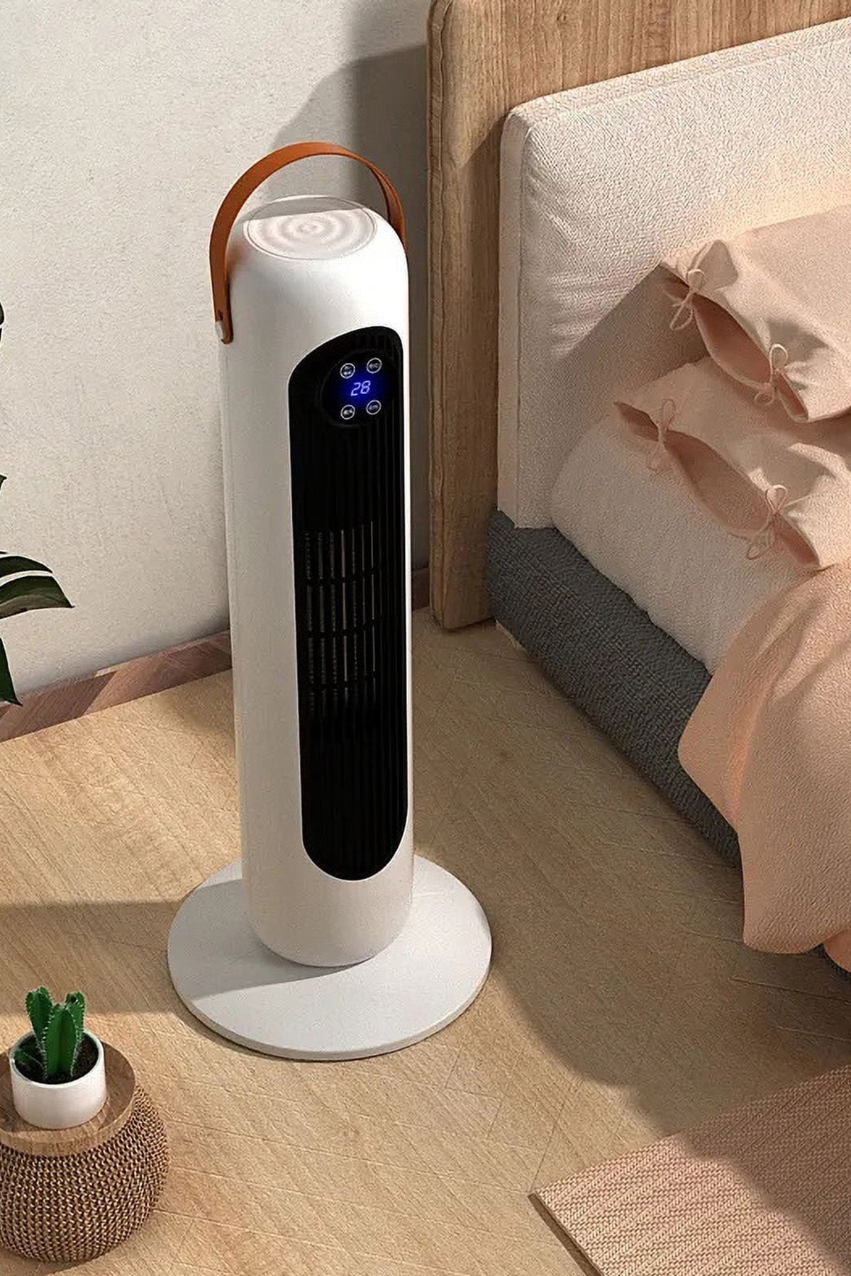 SUBZERO 2000W Uzaktan Kumandalı Isıtıcı Fan 12 Saat Zamanlayıcı Devrilme Koruma Kule Tipi