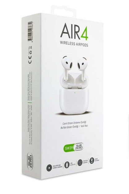 Bluetooh Kulaklık - Kablosuz Kulaklık AirPods 4 Tasarımlı