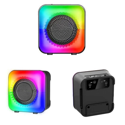 Kablosuz Haparlör 3" 5W Kablosuz Bluetooh Hoparlör Led Işıklı Speaker Subzero GTS1373