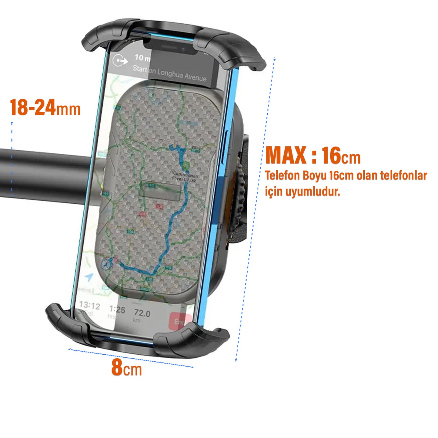 Bisiklet ve Motosiklet Telefon Tutucu Sunix HLD-19