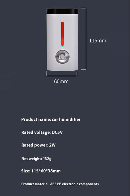 Araç ve Ev Ultrasonik Hava Nemlendirme Cihazı Nano Sprey Araç İçi Buharlı Koku Difüzörü