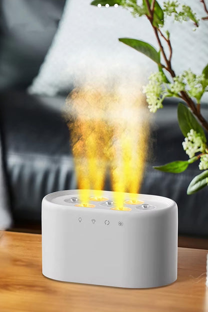 Ultrasonik Hava Nemlendirici 7 Renk Işıklı Aroma Difüzörü Dinamik Buhar Makinesi 1000 ml