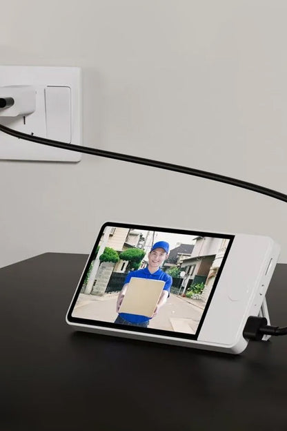 Kameralı Mikrofonlu Akıllı Kapı Zili Kablosuz Ekranlı Çift Yönlü İnterkom Ön Kapı Kamerası