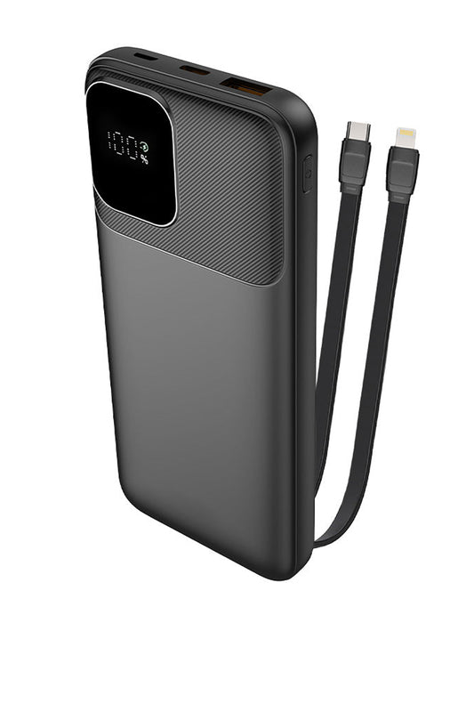 Hızlı Şarj Powerbank Type - C Ligtning 22.5W Hızlı Şarj Kendinden Kablolu