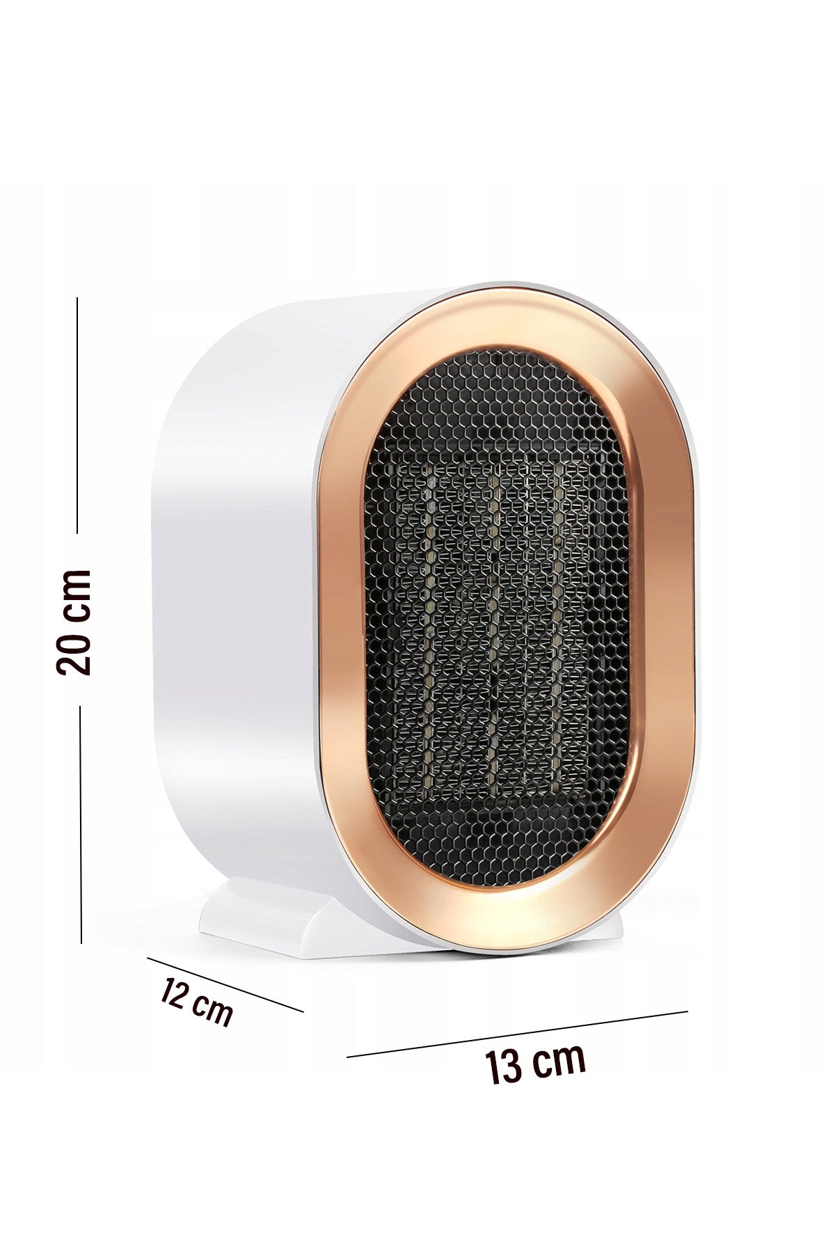 1200W Mini Elektrikli Isıtıcı Fan 2 Kademeli Masaüstü Üflemeli Fanlı Isıtıcı Güvenli Emniyet Sistemi